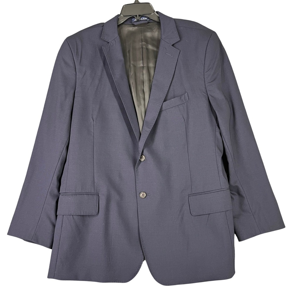 Lands End wool blazer mens 46R traditional fit tailored jacket business casual